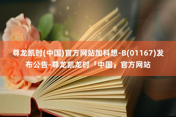 尊龙凯时(中国)官方网站加科想-B(01167)发布公告-尊龙凯龙时「中国」官方网站