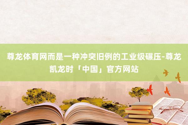 尊龙体育网而是一种冲突旧例的工业级碾压-尊龙凯龙时「中国」官方网站
